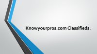 Knowyourpros.com Classifieds.